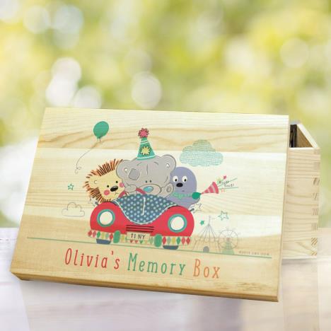 Personalised Tiny Tatty Teddy Little Circus Wooden Memory Box Extra Image 1